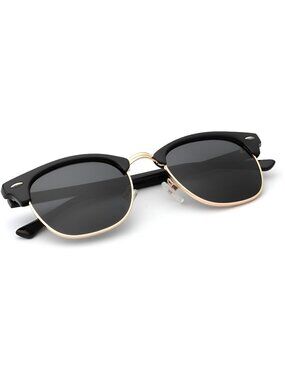 Polarized Sunglasses for Men and Women Semi-Rimless Frame Sunglasses UV Blocking